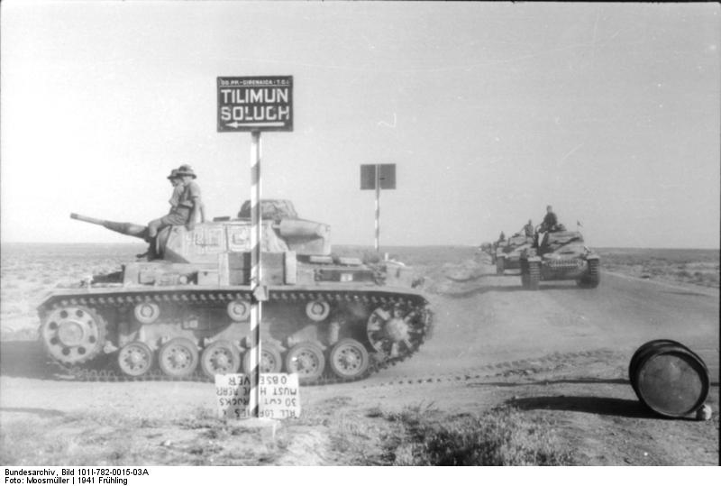 PzKpfw III en África, en 1941