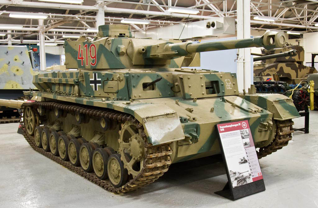 PzKpfw IV Ausf. D conservado en el Bovington Tank Museum, Inglaterra