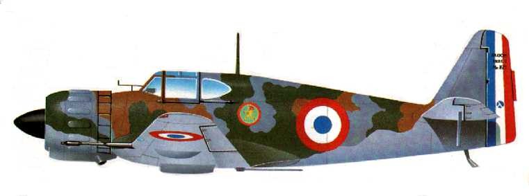Bloch M.B.152 de la 1ª Escuadrilla, Grupo de Caza I-1, con base en Chantilly-les-Aigles, Mayo de 1940