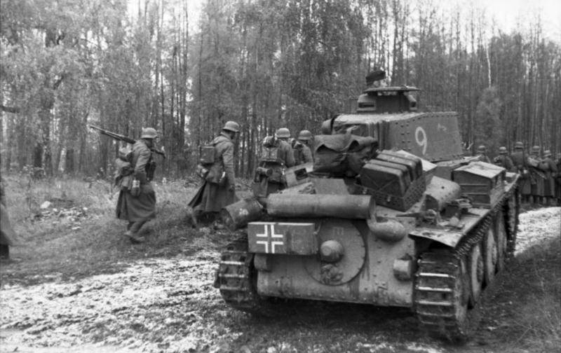 Panzer 38t en Rusia, en Junio de 1941