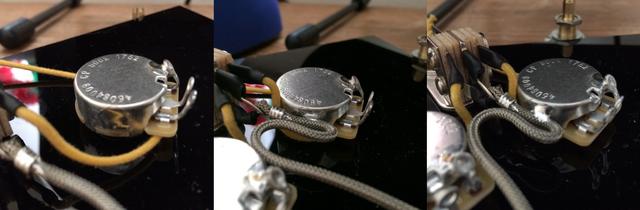 grounding guitar pots using braided wire