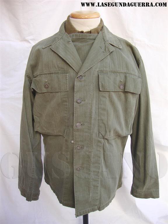 Camisa uniforme HBT, especificación de octubre-noviembre de 1942