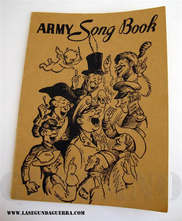 Song Book, librillo con letras de canciones populares de la época, tanto civiles como militares