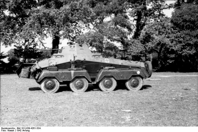 Panzerspähwagen Sd.Kfz. 231 perteneciente a la División Hermann Göring, Enero de 1942