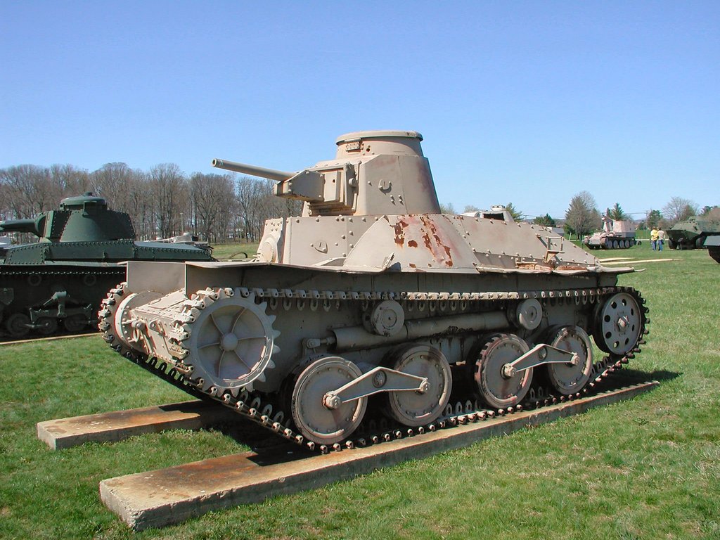 Tipo 95 Ha-Go expuesto en el Museo de Armas del Ejército Estadounidense