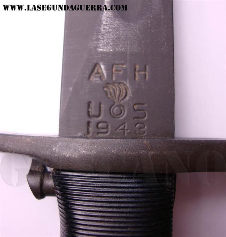Esta bayoneta M-1905E1 fue fabricada por American Fork - Hoe en 1943