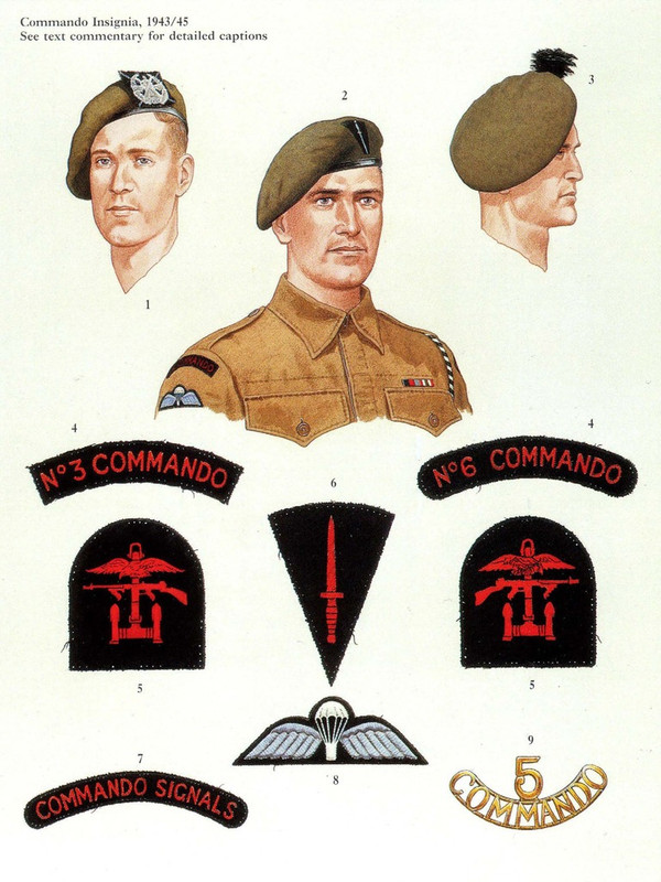 Insignias de los Comandos 1943-45