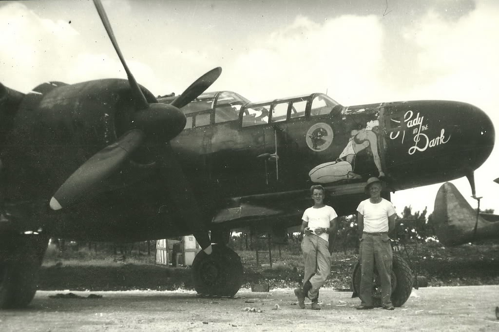 P-61 Lady of the Dark del 548 cuerpo de combate nocturno en Filipinas
