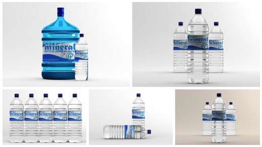 Water Bottle Mockups 1