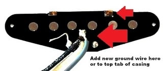 grounding Telecaster pickup for 4 way wiring mod