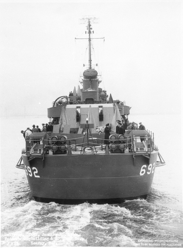 Vista de la Popa del USS Allen M. Sumner DD-692