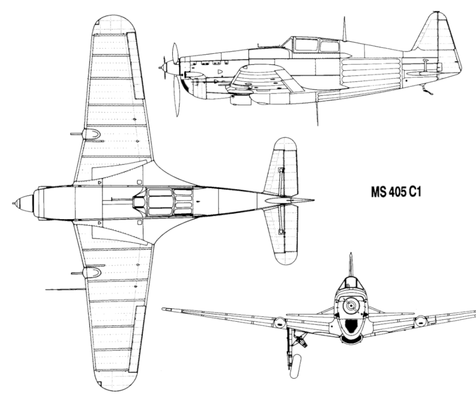Perfil del Morane Saulnier Ms.405