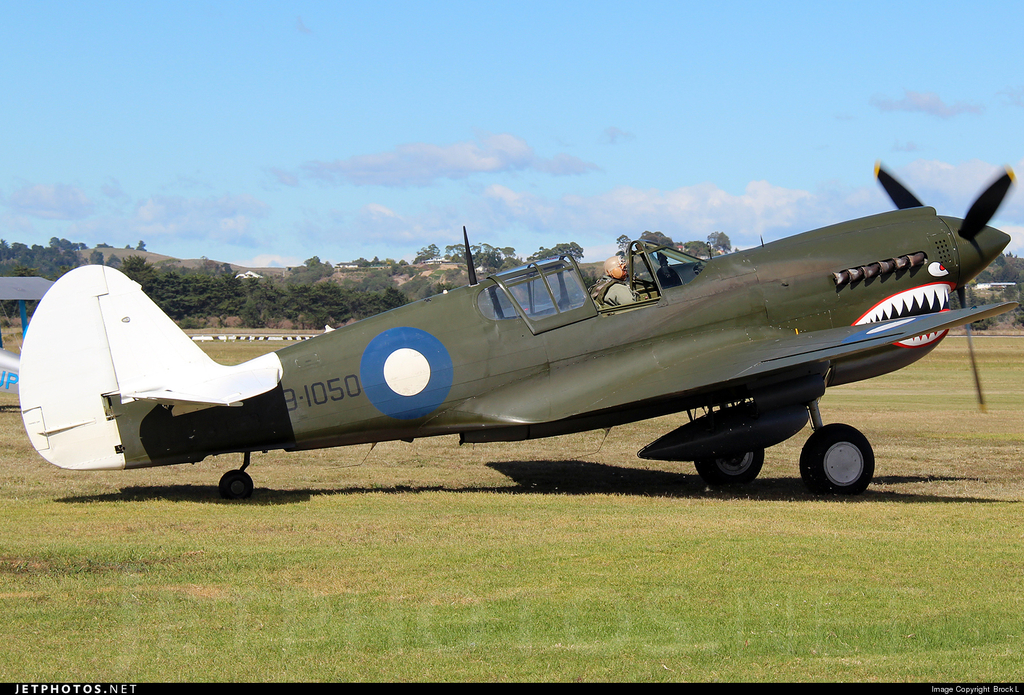 Curtiss P-50N-1CU Nº de serie 28492 42-104730 ZK-CAG Currawong se conserva en el The Kittyhawk Partnership en Auckland, Nueva Zelanda