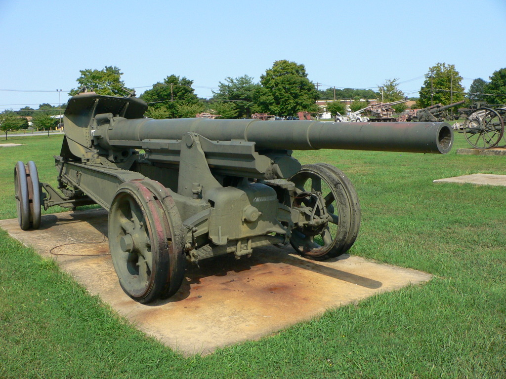 Cañón GPF de 155 mm, Modelo 1917, conservado en el US Army Ordnance Museum