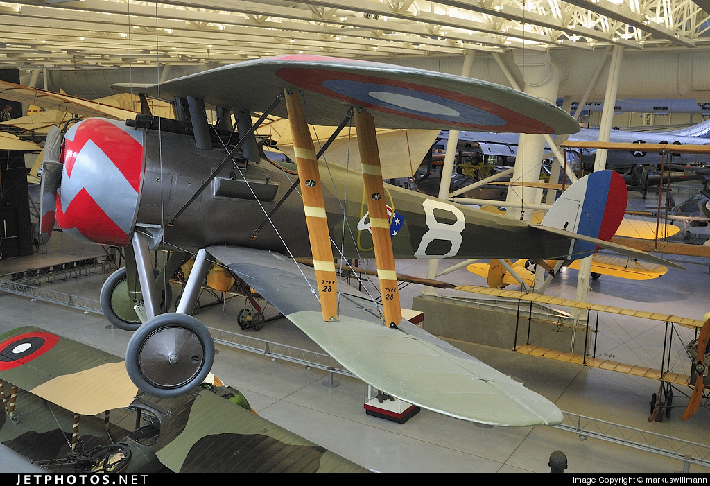 Nieuport XXVIII C-1 conservado en el NASM Steven F Udvar-Hazy Center, EE.UU