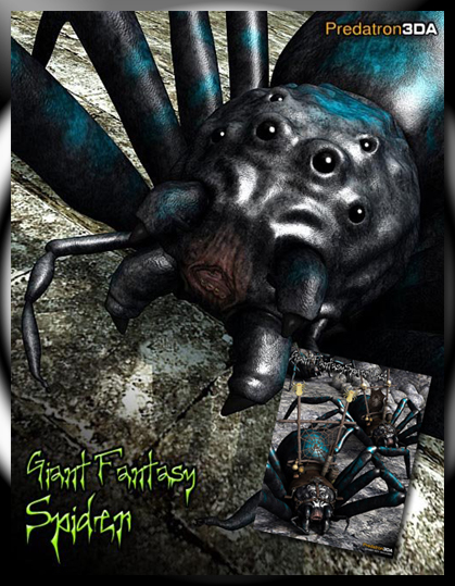 Giant Fantasy Spider + Tack