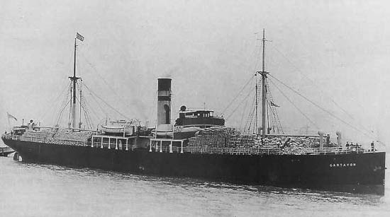 Mercante Británico SS Gartavon