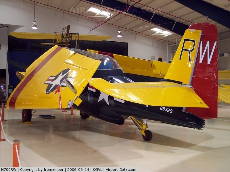 Grumman TBM-3U Avenger Nº de Serie 69329 conservado en el Lone Star Flight Museum en Galveston, Texas
