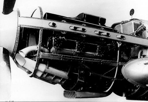 Vista del Motor Hispano Suiza 12Y31