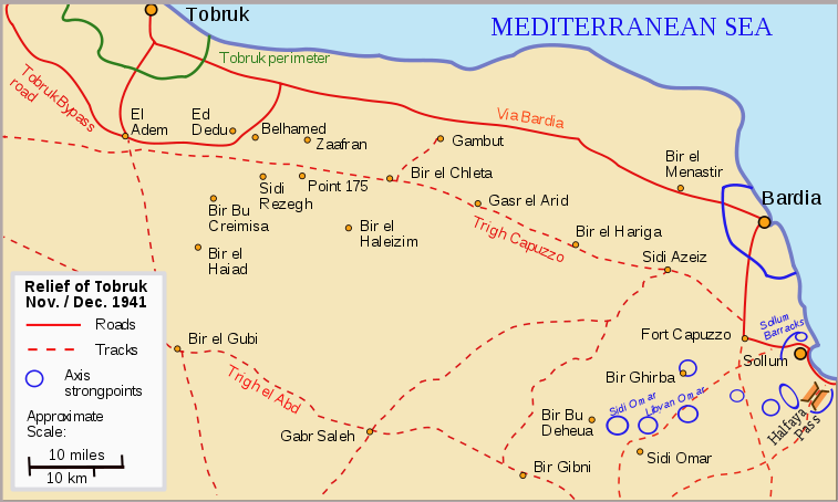 Mapa de Tobruk