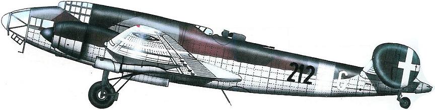 Un LeO 451 de la 212ª Squadriglia de la Regia Aeronáutica
