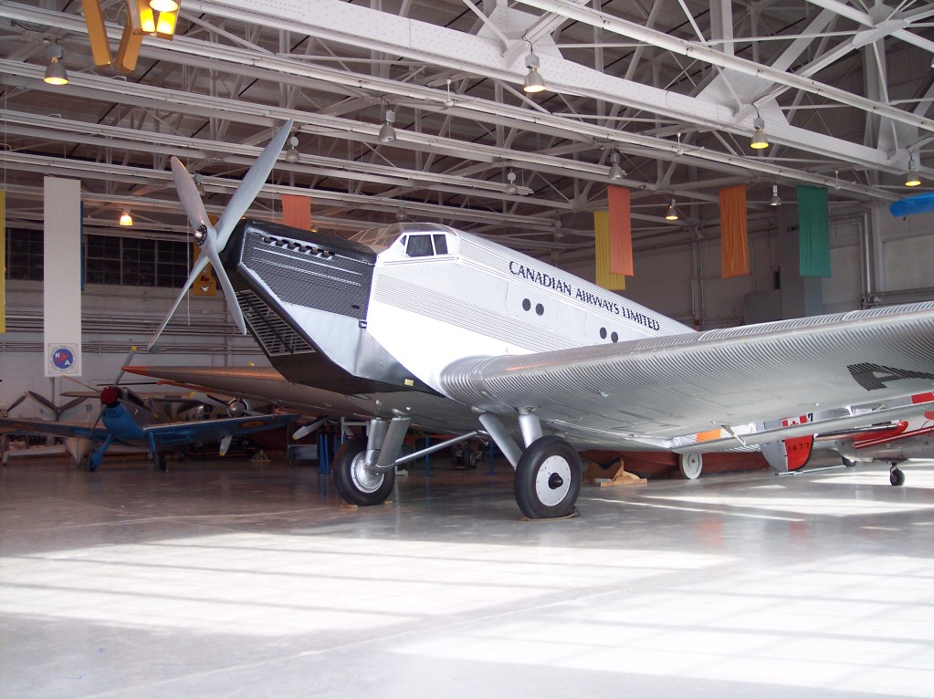 Réplica de un Junkers Ju 52 1m conservado en el Western Canada Aviation Museum, Winnipeg, Manitoba, Canadá