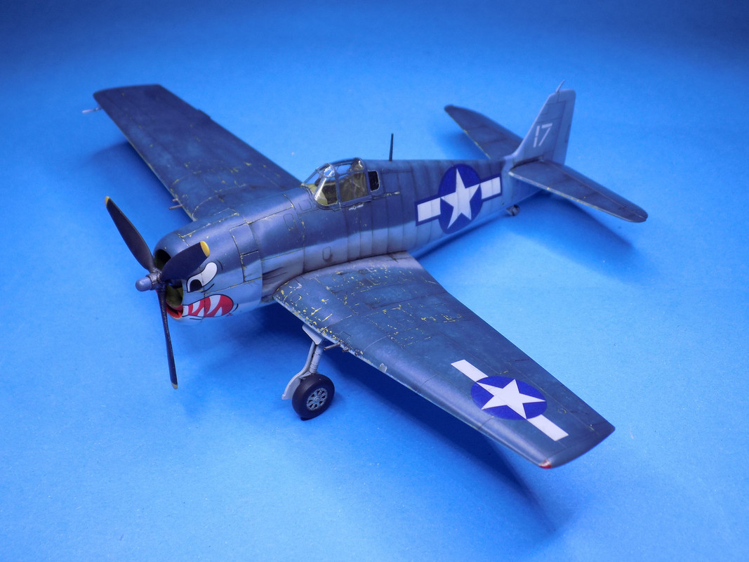 F6F-3 Hellcat, just the painting/weathering stage - Work in Progress ...