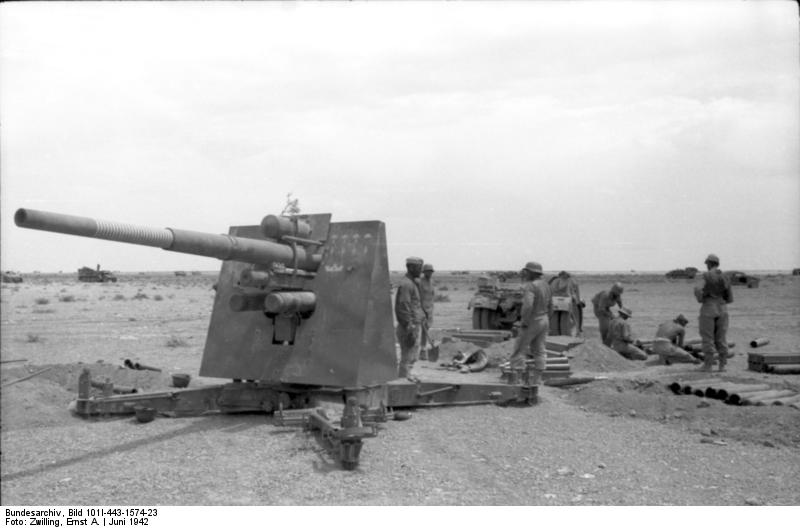 8,8-cm Flak 18 en el Norte de África en 1942