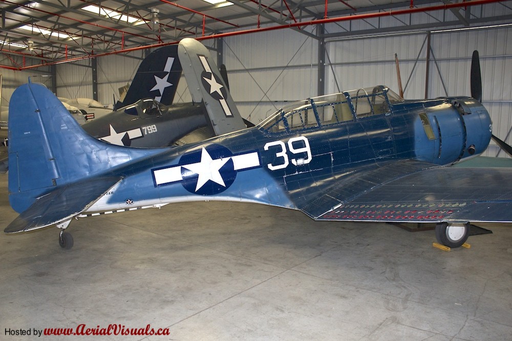 Douglas SBD-5 Dauntless Nº de Serie 28536 conservado en el Planes of Fame en Chino, California