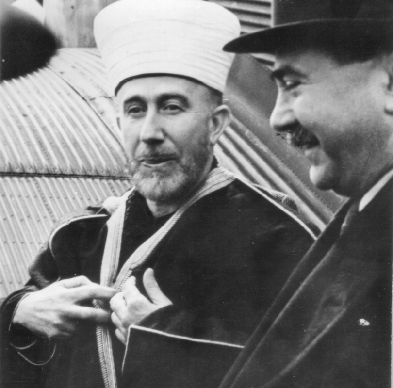 Haj Amin al-Husseini y Mile Budak visitando Sarajevo en 1943