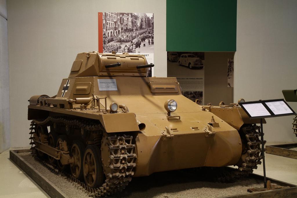 PzKpfw. I Ausf. A conservado en el Arsenalen Tank Museum, Strängnäs, Suecia