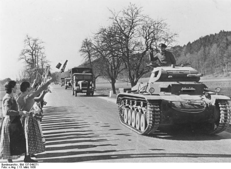 Panzerkampfwagen II durante el Anschluss, el 13 de marzo de 1938