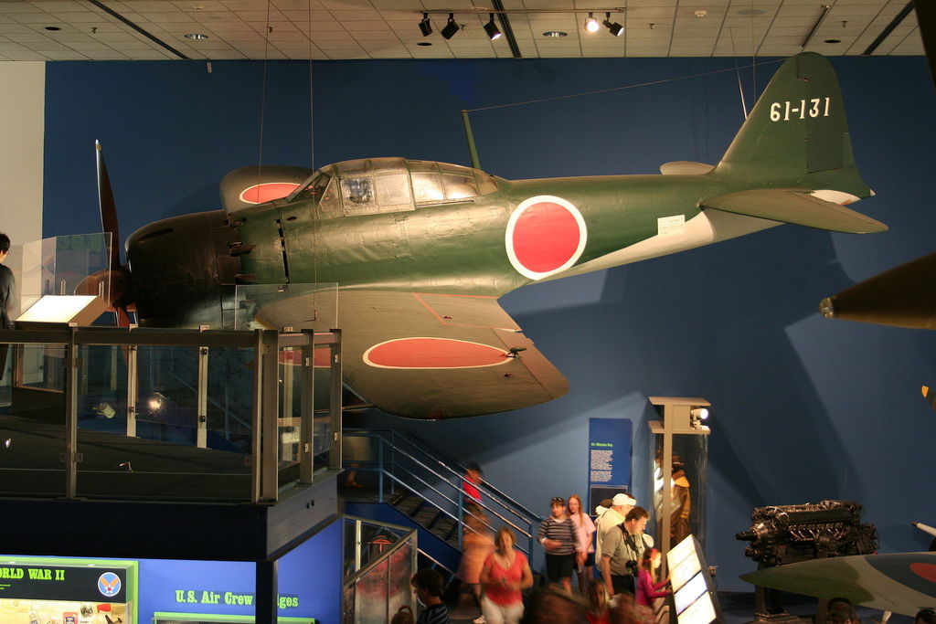 Mitsubishi A6M Zero Nº de Serie 61-131 está en exhibición en el National Air and Space Museum en Washington, D.C.