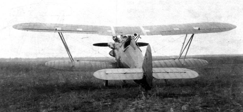 Vista trasera de un Polikarpov I-5