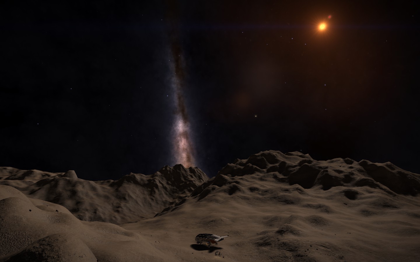 Nice landscape on this binary system