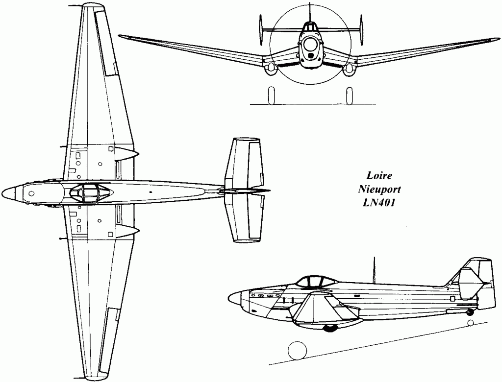 Perfil del Loire-Nieuport LN 401