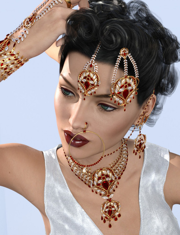 Indian Jewels for Genesis 3 and 8 Female(s)