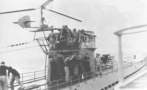 El Fa-330 Bachstelze, helicóptero capturado en el U-852