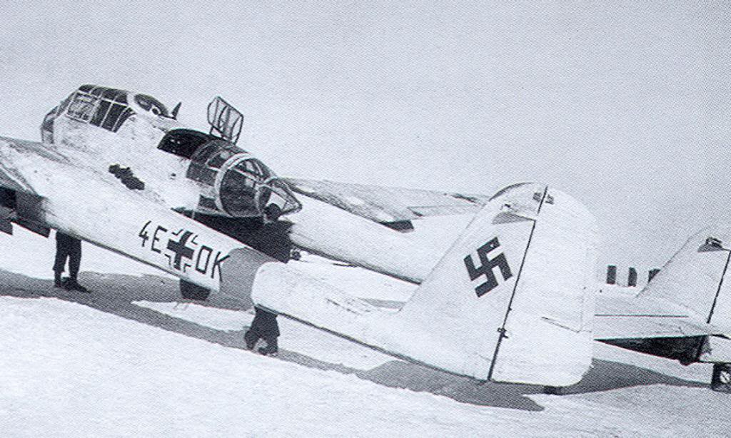 Un Focke Wulf Fw 189A1 del 2H.13 4E+DK en 1943