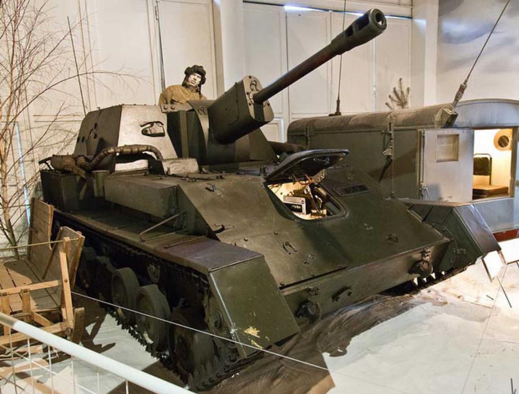 SU-76M conservado en el Army Technical Museum, Lesany, República Checa