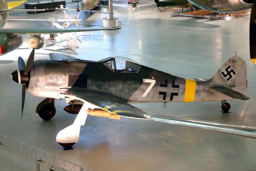 Focke-Wulf Fw 190A-8 U-1, Nº de Serie 931884, conservado en el National Air and Space Museum en Dayton, Ohio