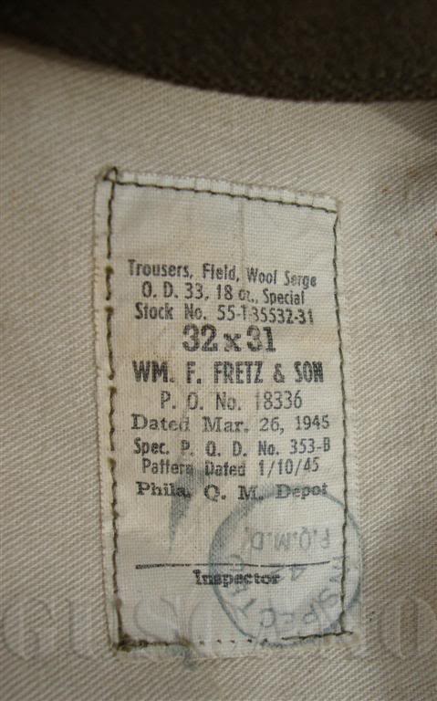 Pantalón fabricado de lana gruesa, denominado 18 onzas
