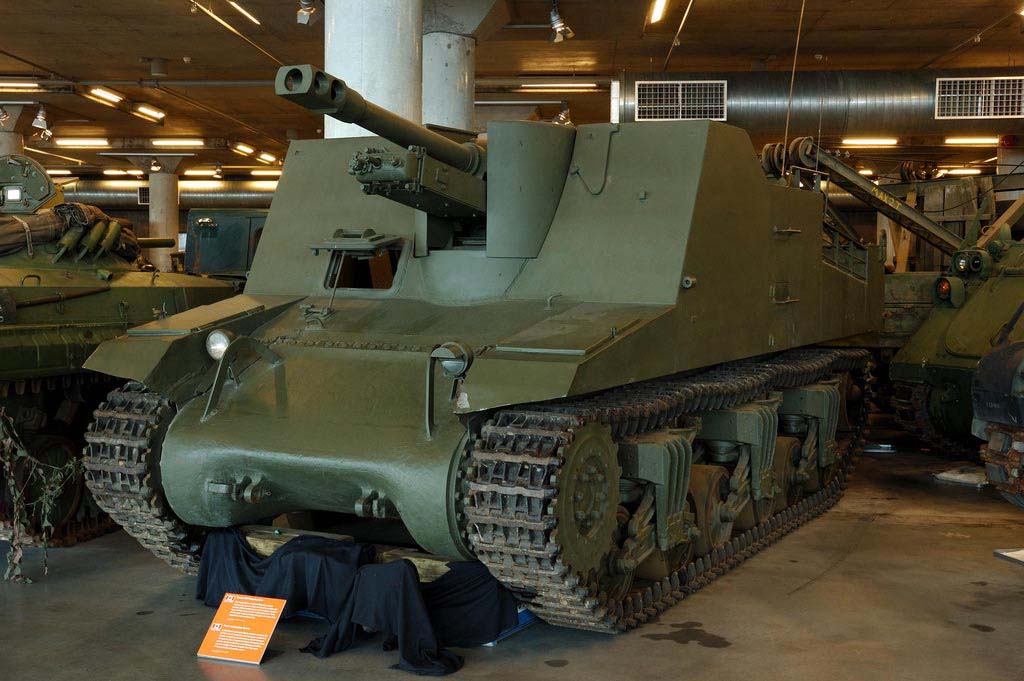 Sexton conservado en el Canadian War Museum, Ottawa, Canada