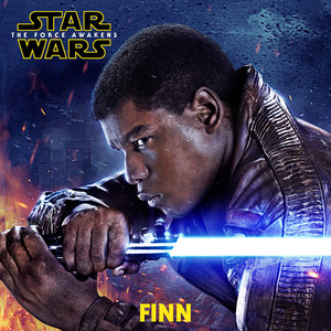 Finn braced with lightsaber