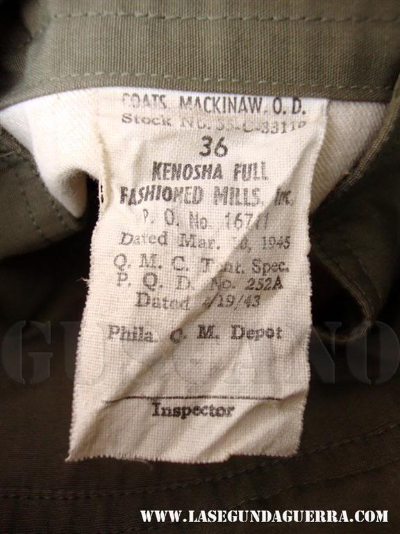 Detalle del último modelo de Mackinaw. Ya no cuenta con la correa y las solapas no están cubiertas de lana