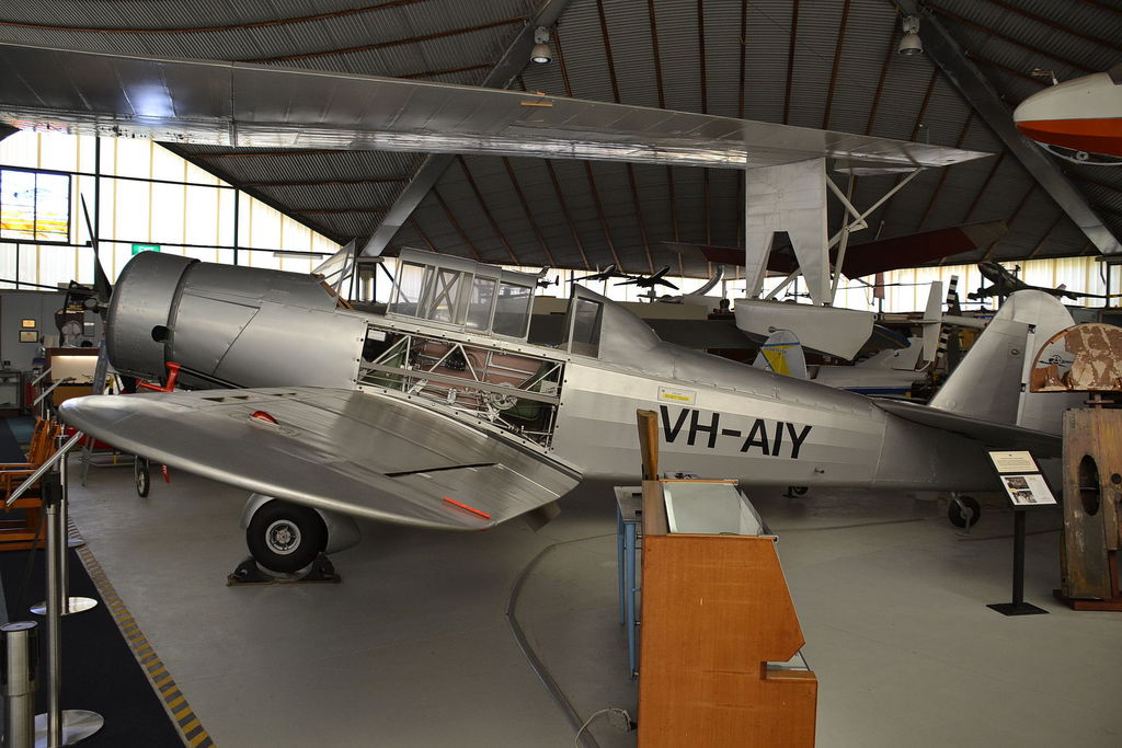 Commonwealth CA-6 Wackett conservado en el Aviation Heritage Museum