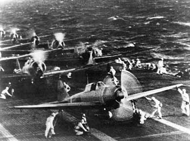 Poco antes de despegar e iniciar el ataque a Pearl Harbor Poco antes de despegar e iniciar el ataque a Pearl Harbor
