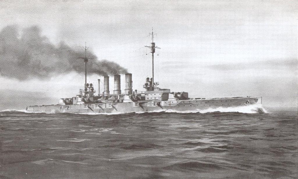 Acorazado Alemán SMS Thüringen 1908