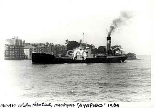 El SS Ayrfield cuando aún estaba operativo