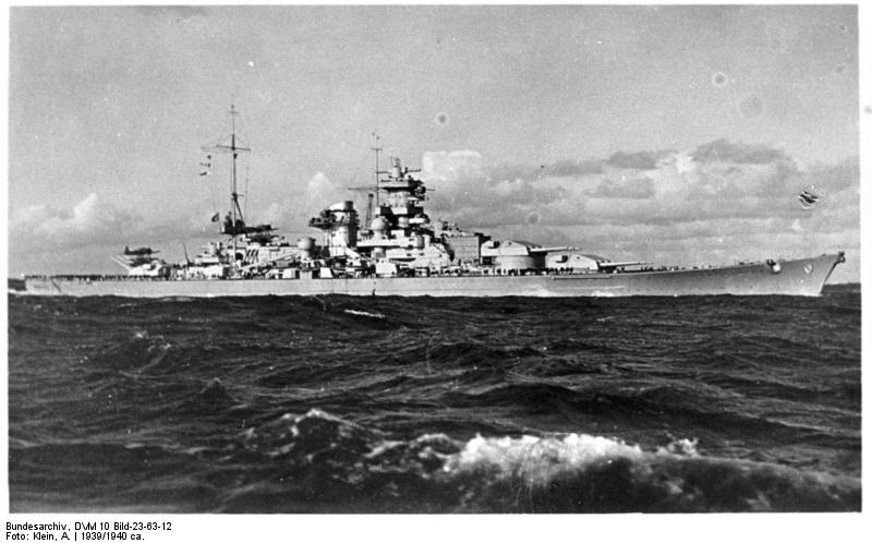 El DKM Scharnhorst navegando en 1939